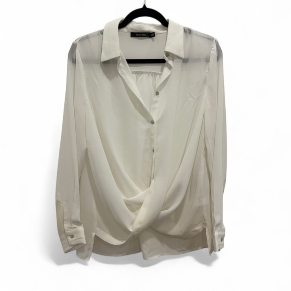 Bundle of 2 Doe & Rae Women's Blouses - Black and Cream size small - Picture 2 of 3